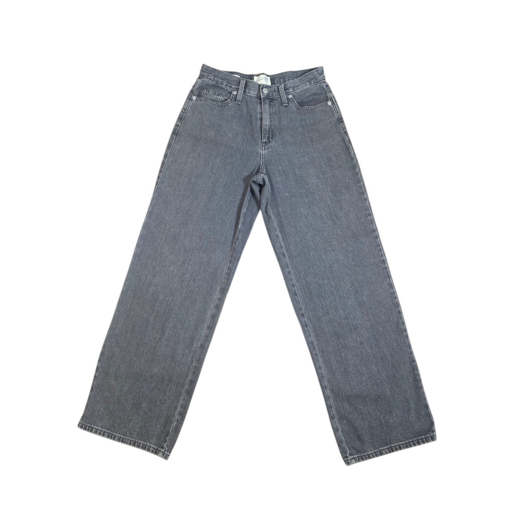 Universal Thread Jeans Womens 2/26 Gray Relaxed Wide Leg High Rise